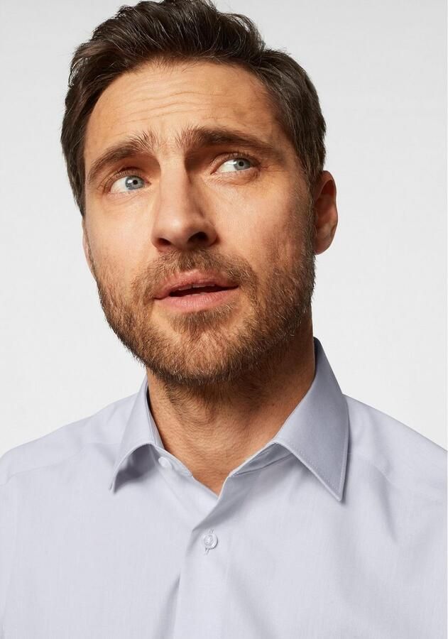 OLYMP Businessoverhemd Luxor comfort fit effen strijkvrij met borstzak - Foto 3