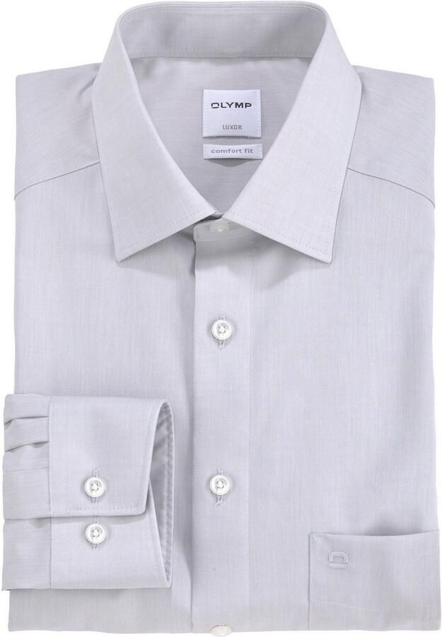OLYMP Businessoverhemd Luxor comfort fit effen strijkvrij met borstzak - Foto 6