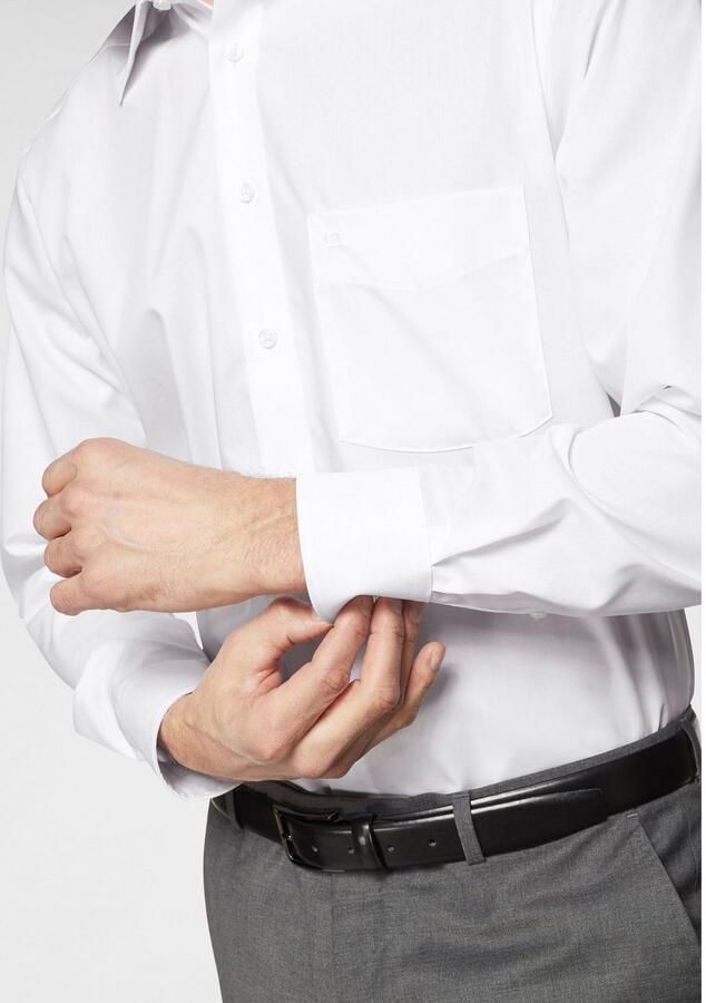 OLYMP Businessoverhemd Luxor comfort fit Met borstzak strijkvrij - Foto 5