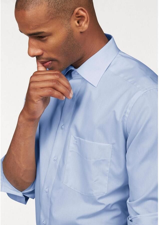 OLYMP Businessoverhemd Luxor modern fit extra lange mouwen strijkvrij met borstzak effen - Foto 7