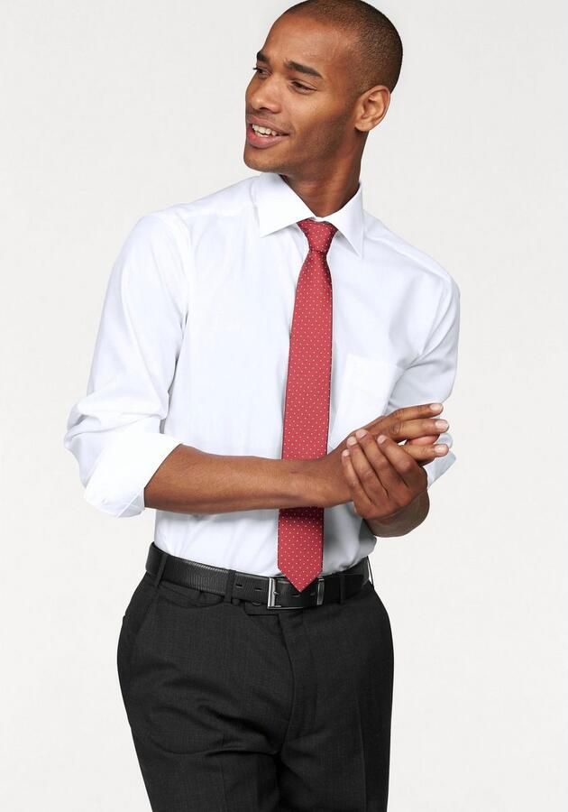 OLYMP Businessoverhemd Luxor modern fit extra lange mouwen strijkvrij met borstzak - Foto 5