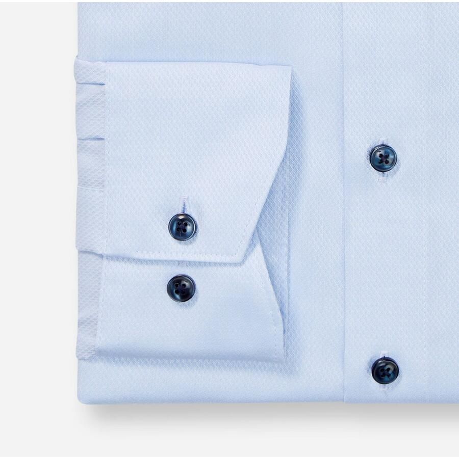 OLYMP Businessoverhemd Luxor modern fit fijne structuur modern fit new kentkraag