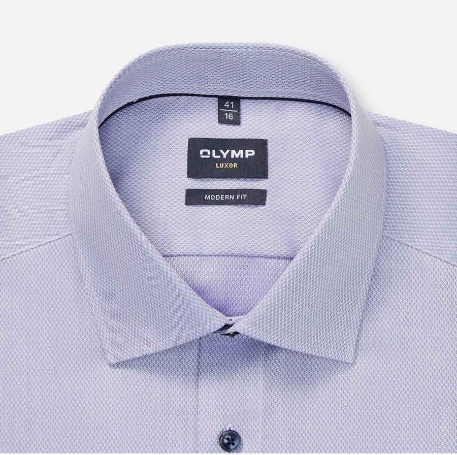 OLYMP Businessoverhemd Luxor modern fit fijne structuur modern fit new kentkraag - Foto 2