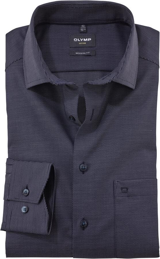 OLYMP Businessoverhemd Luxor modern fit heel fijne structuur