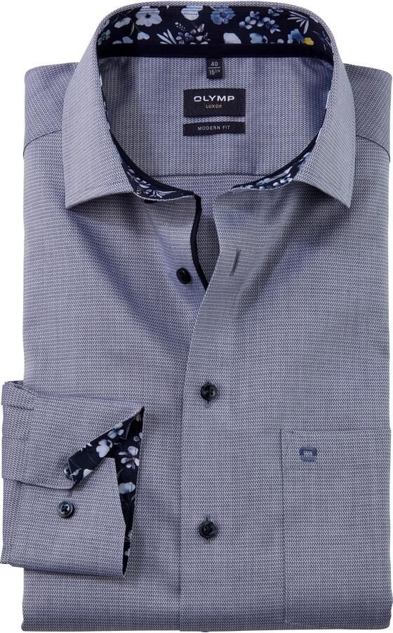 Olymp Modern fit zakelijk overhemd met knoopsluiting