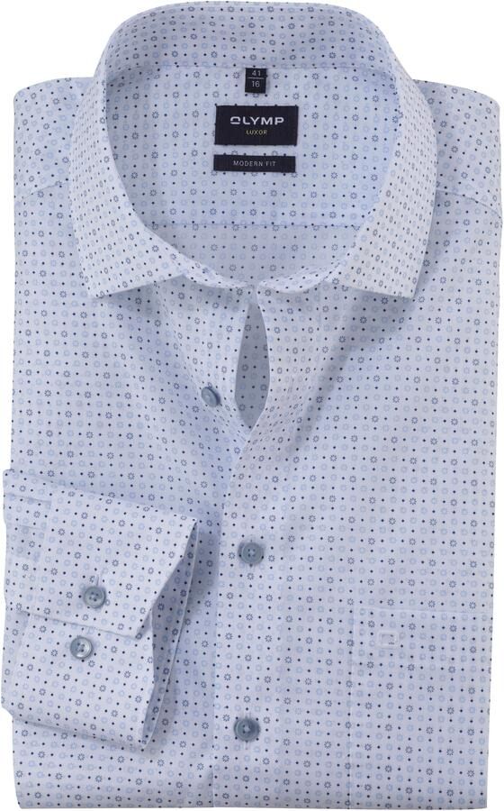 Olymp Modern fit zakelijk overhemd met knoopsluiting