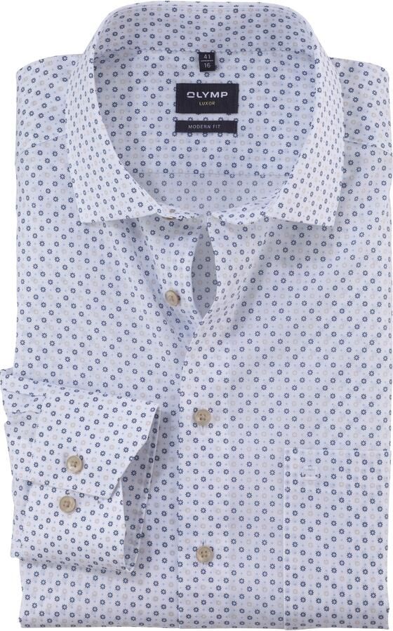 Olymp Modern fit zakelijk overhemd met knoopsluiting