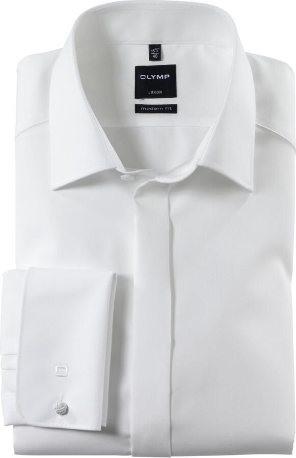 Olymp Modern fit zakelijk overhemd met new-kentkraag model 'NEW KENT' - Foto 4