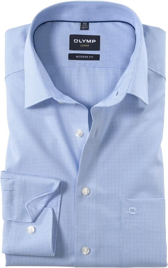 Olymp Modern fit zakelijk overhemd met kentkraag - Foto 8