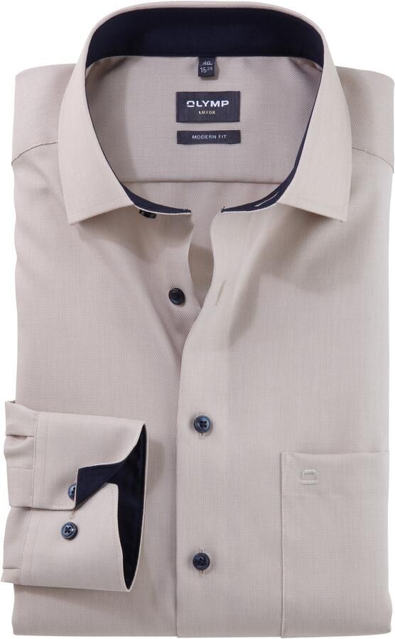 Olymp Regular fit zakelijk overhemd met kentkraag - Foto 3