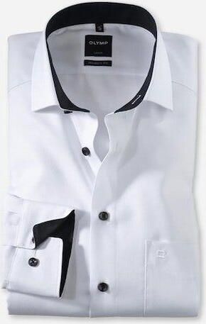 Olymp Modern fit zakelijk overhemd met kentkraag - Foto 4