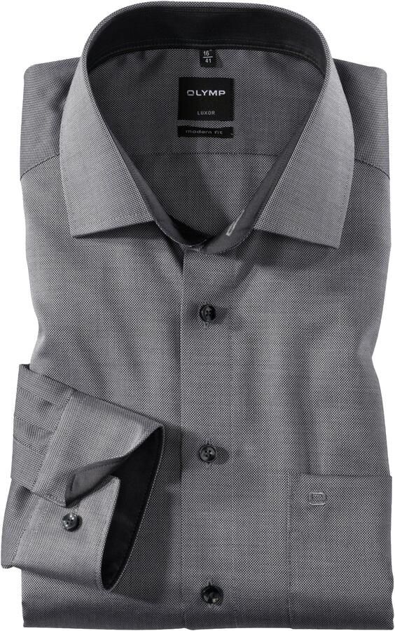 Olymp Modern fit zakelijk overhemd met kentkraag - Foto 5