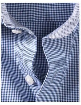 Olymp Luxor Strijkvrij Shirt Blauw Ruit Comfort Fit - Foto 6