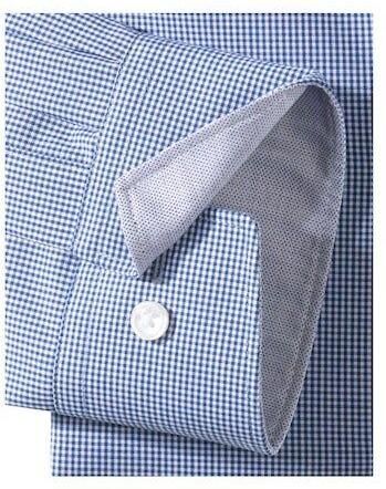 Olymp Luxor Strijkvrij Shirt Blauw Ruit Comfort Fit - Foto 4