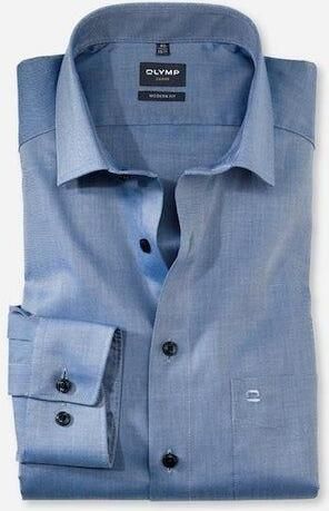 Olymp Regular fit zakelijk overhemd van twill - Foto 6