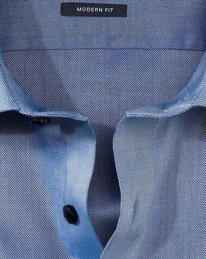 Olymp Regular fit zakelijk overhemd van twill - Foto 3