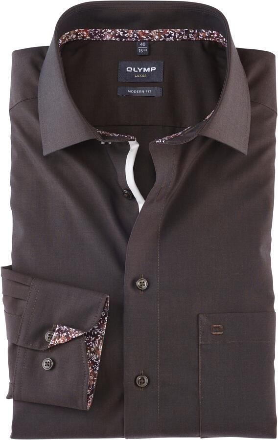 Olymp Regular fit zakelijk overhemd met knoopsluiting