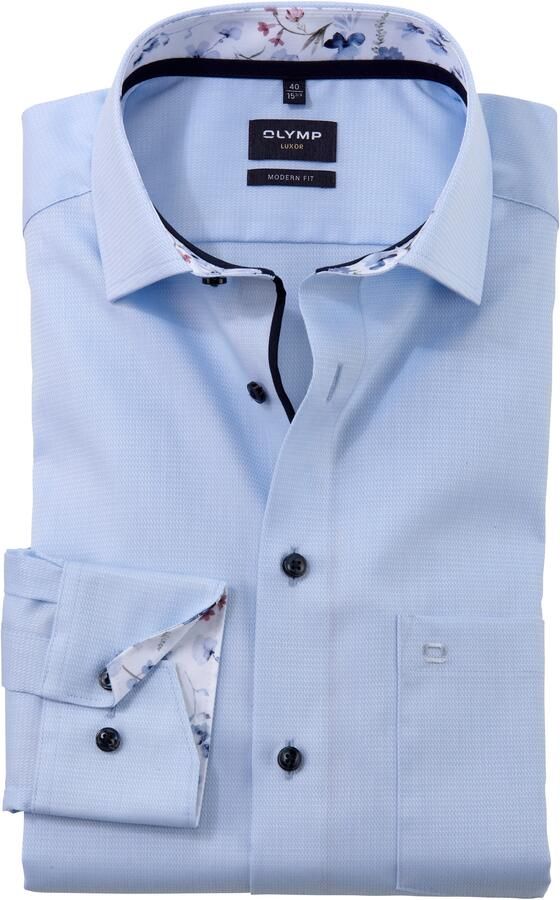 Olymp Modern fit zakelijk overhemd met knoopsluiting - Foto 3