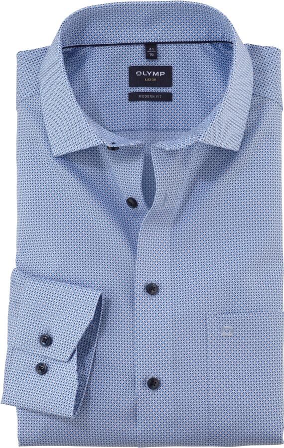Olymp Regular fit zakelijk overhemd met knoopsluiting