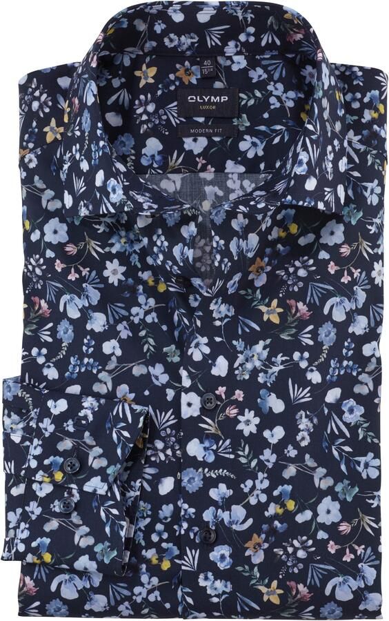 Olymp Regular fit zakelijk overhemd met kentkraag