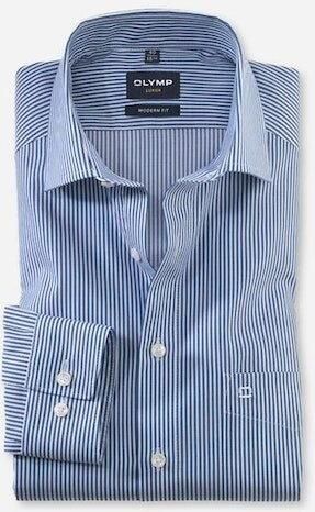 Olymp Modern fit zakelijk overhemd met streepmotief - Foto 5