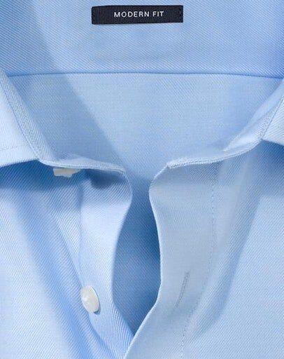 Olymp business overhemd normale fit lichtblauw effen katoen - Foto 4