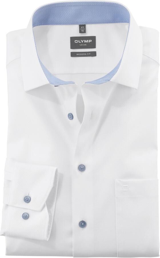 OLYMP Businessoverhemd Luxor modern fit met een fijn patroon - Foto 3