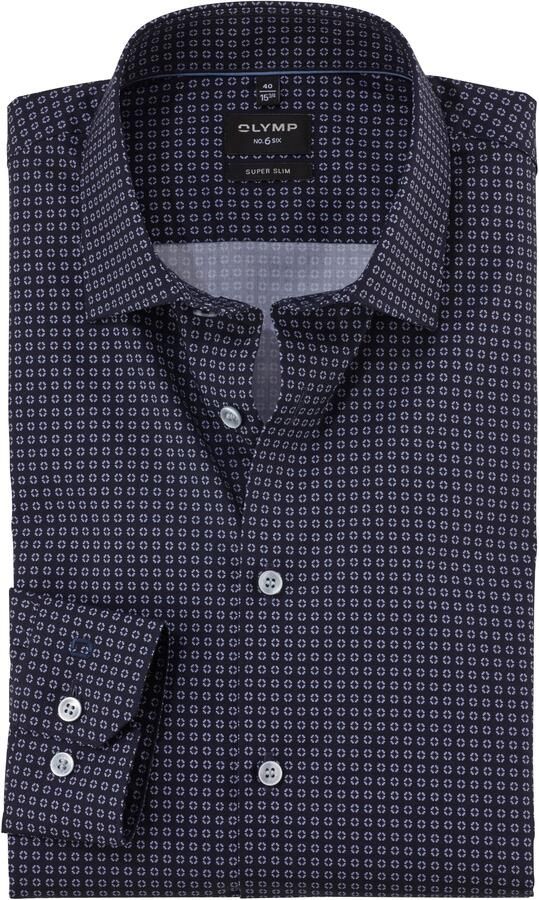OLYMP No. Six Regular fit zakelijk overhemd met kentkraag model 'New York'