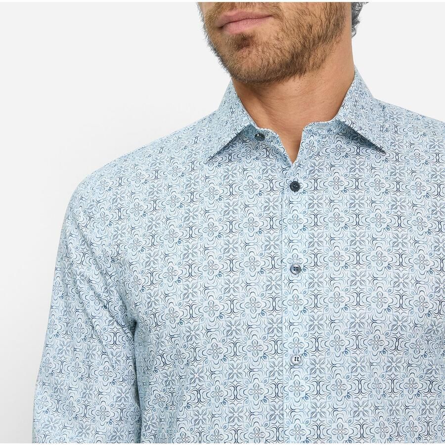 OLYMP Businessoverhemd No 6 six modieus gedessineerd