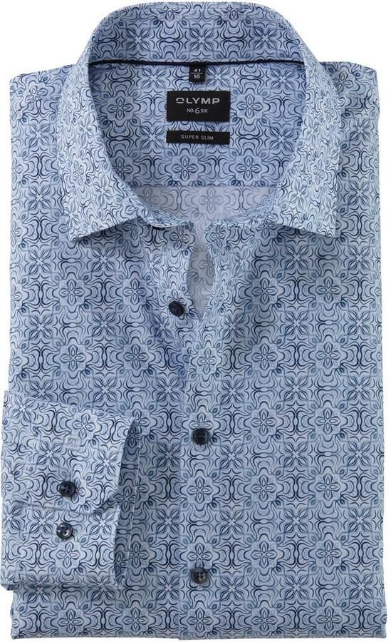 OLYMP Businessoverhemd No 6 six modieus gedessineerd - Foto 8