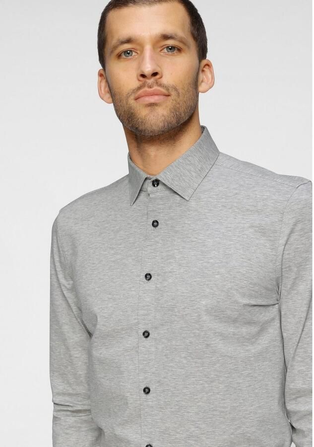 OLYMP Businessoverhemd No. Six 24 Seven super slim in comfortabele jersey-kwaliteit - Foto 2