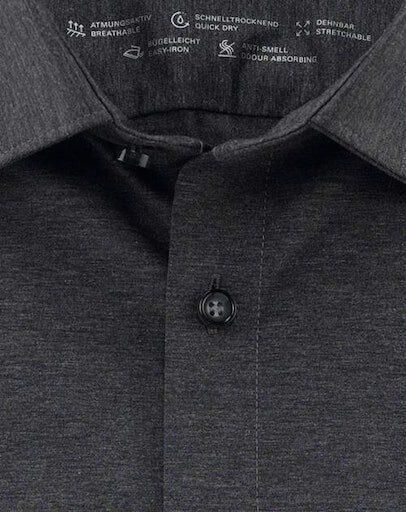 OLYMP Businessoverhemd No. Six 24 Seven super slim in comfortabele jersey-kwaliteit