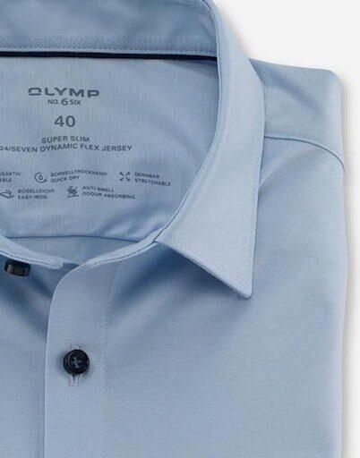 OLYMP Businessoverhemd No. Six 24 Seven super slim in comfortabele jersey-kwaliteit - Foto 2