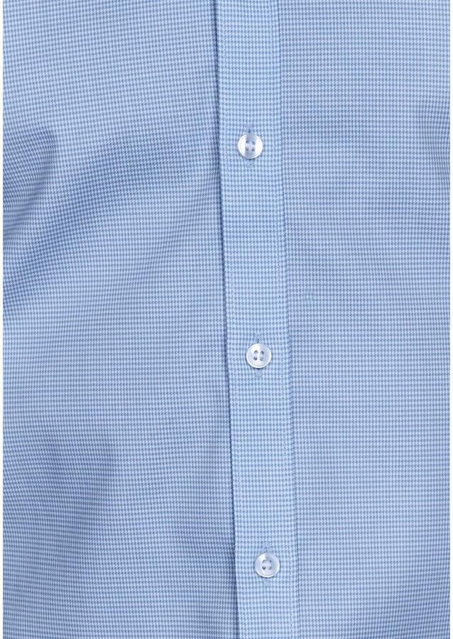 Olymp overhemd No. 6 super slim fit ruitjes blauw - Foto 3