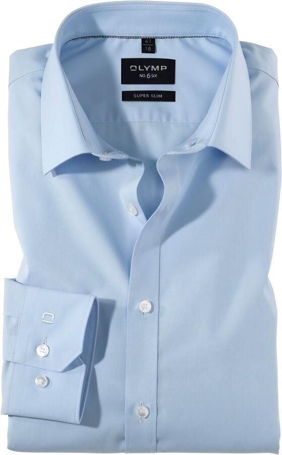 OLYMP No. Six Super slim fit zakelijk overhemd van popeline - Foto 6