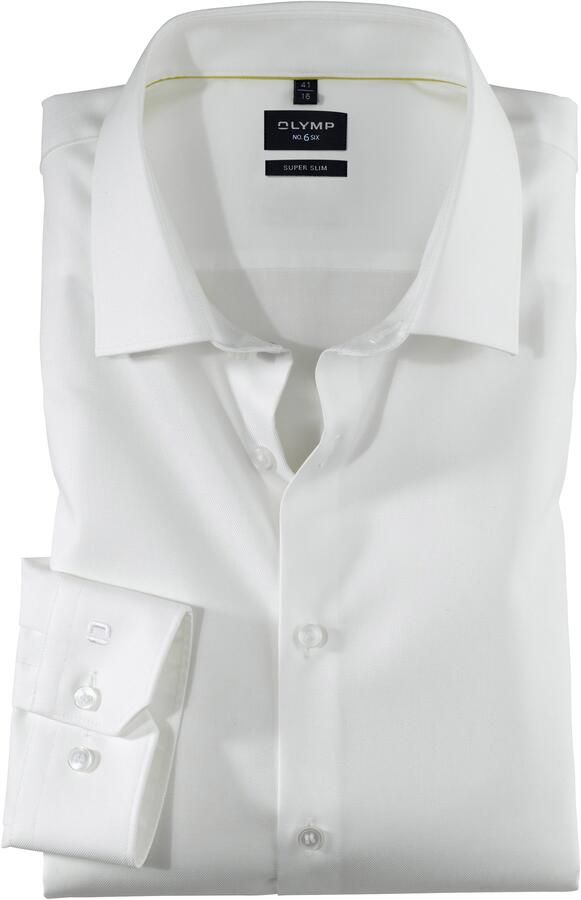 OLYMP No. Six Super slim fit zakelijk overhemd met kentkraag - Foto 2