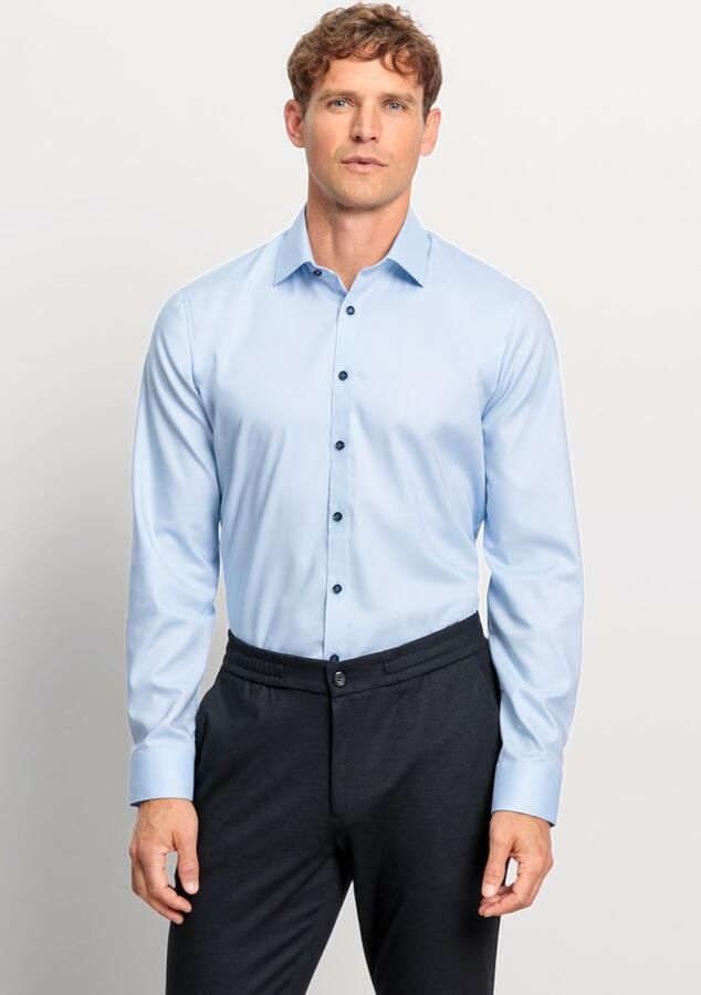 OLYMP No. Six Super slim fit zakelijk overhemd van ademende comfort stretch - Foto 5