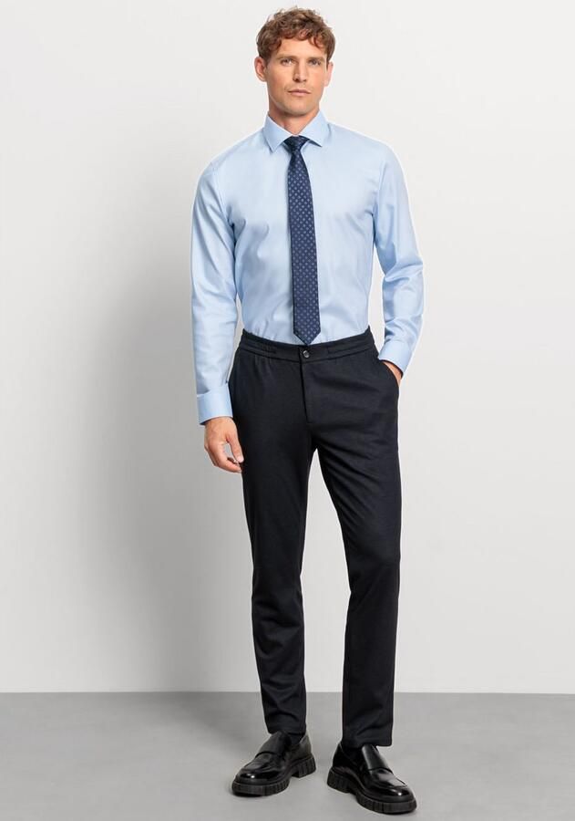 OLYMP No. Six Super slim fit zakelijk overhemd van ademende comfort stretch - Foto 3