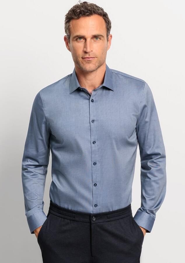 OLYMP No. Six Super slim fit zakelijk overhemd van ademende comfort stretch - Foto 5