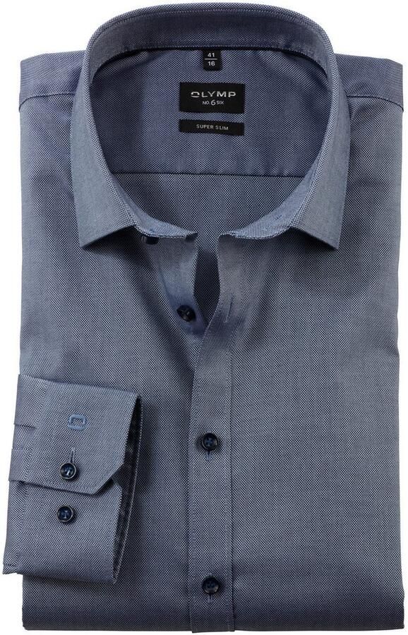 OLYMP No. Six Super slim fit zakelijk overhemd van ademende comfort stretch - Foto 4