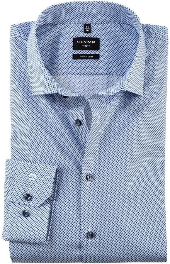 OLYMP Businessoverhemd No. Six super slim met slim micro-patroon - Foto 4