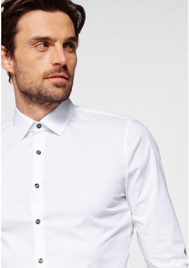OLYMP Businessoverhemd No. Six super slim super slim comfort stretch strijkvrij