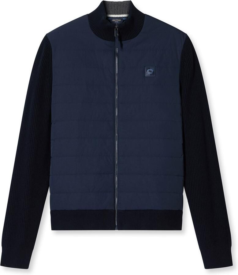 OLYMP Hybride jas met gewatteerde inzetstukken modern fit opstaande kraag - Foto 4