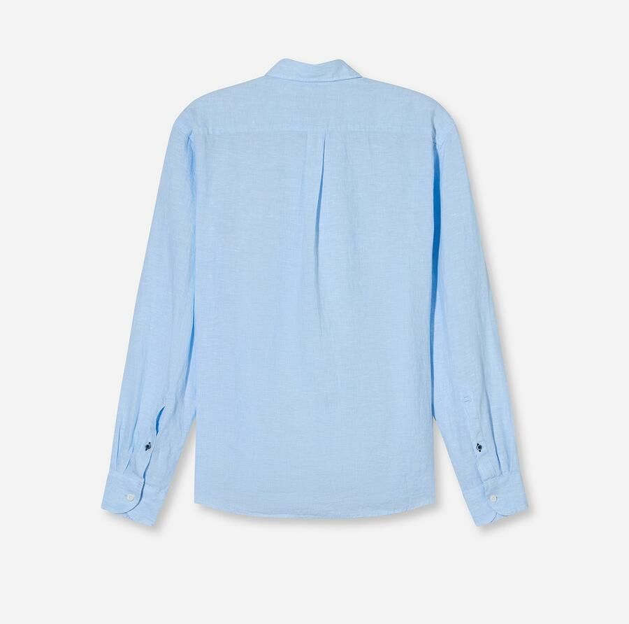 OLYMP Level Five Regular fit linnen overhemd met borstzak - Foto 2