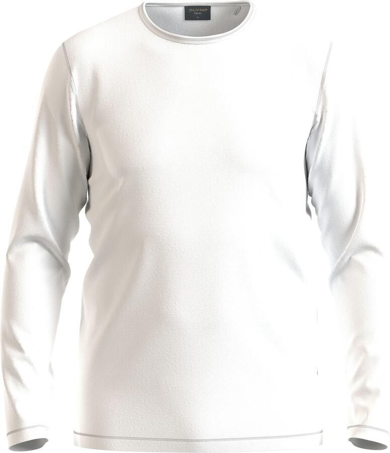 OLYMP Longsleeve Single jersey effen regular fit ronde hals casual - Foto 2