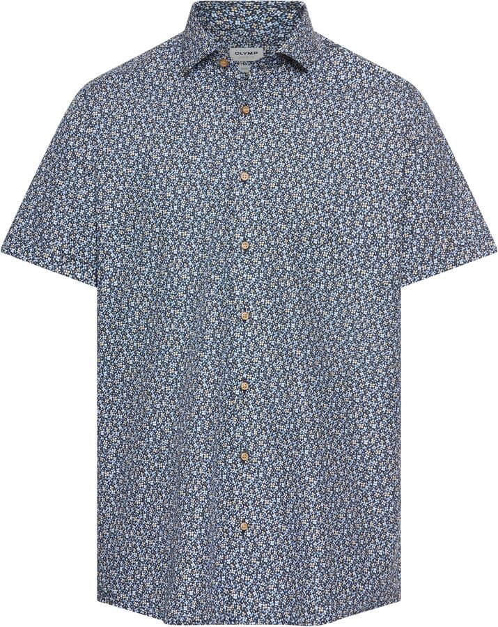 OLYMP Overhemd met korte mouwen Level 5 gebloemde all-over print - Foto 7