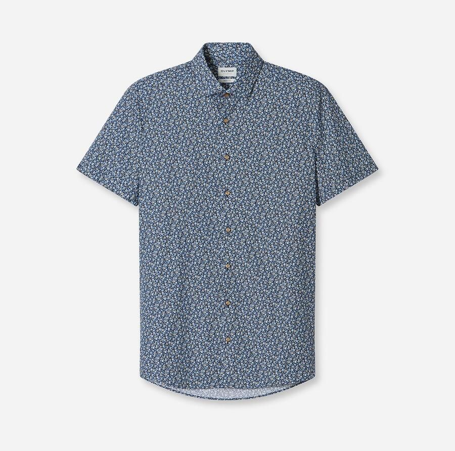 OLYMP Overhemd met korte mouwen Level 5 gebloemde all-over print - Foto 3