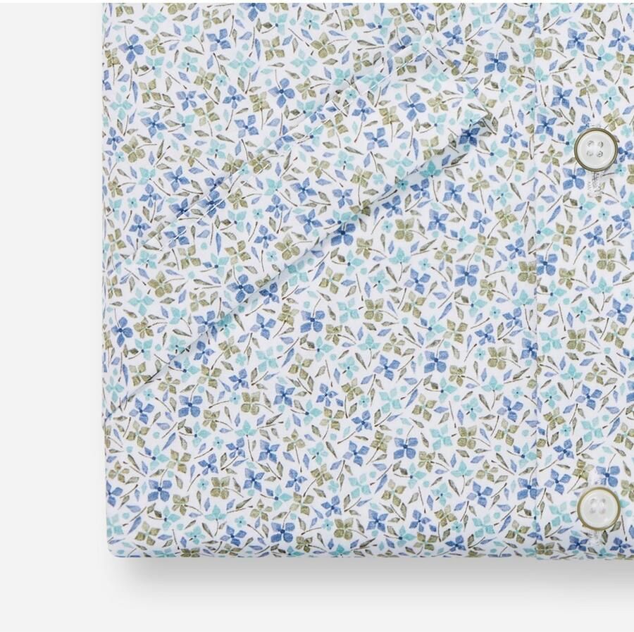 OLYMP Overhemd met korte mouwen Level 5 gebloemde all-over print