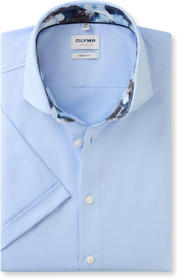 OLYMP Level Five Body fit zakelijk overhemd met 1 2-mouwen - Foto 4