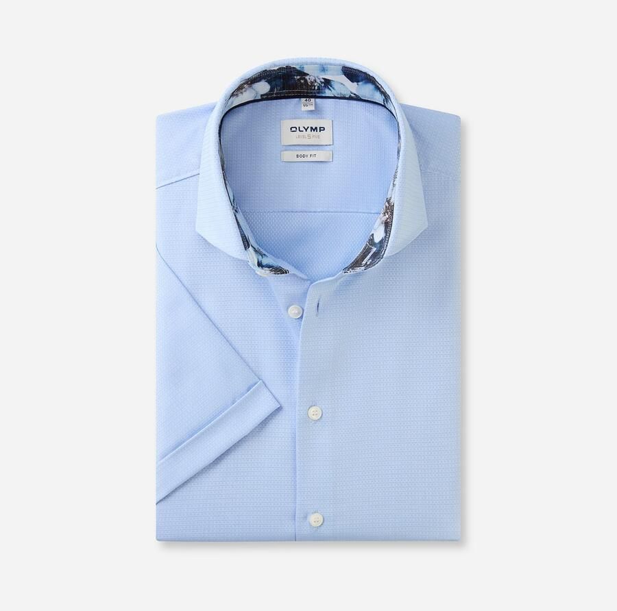OLYMP Level Five Body fit zakelijk overhemd met 1 2-mouwen - Foto 3